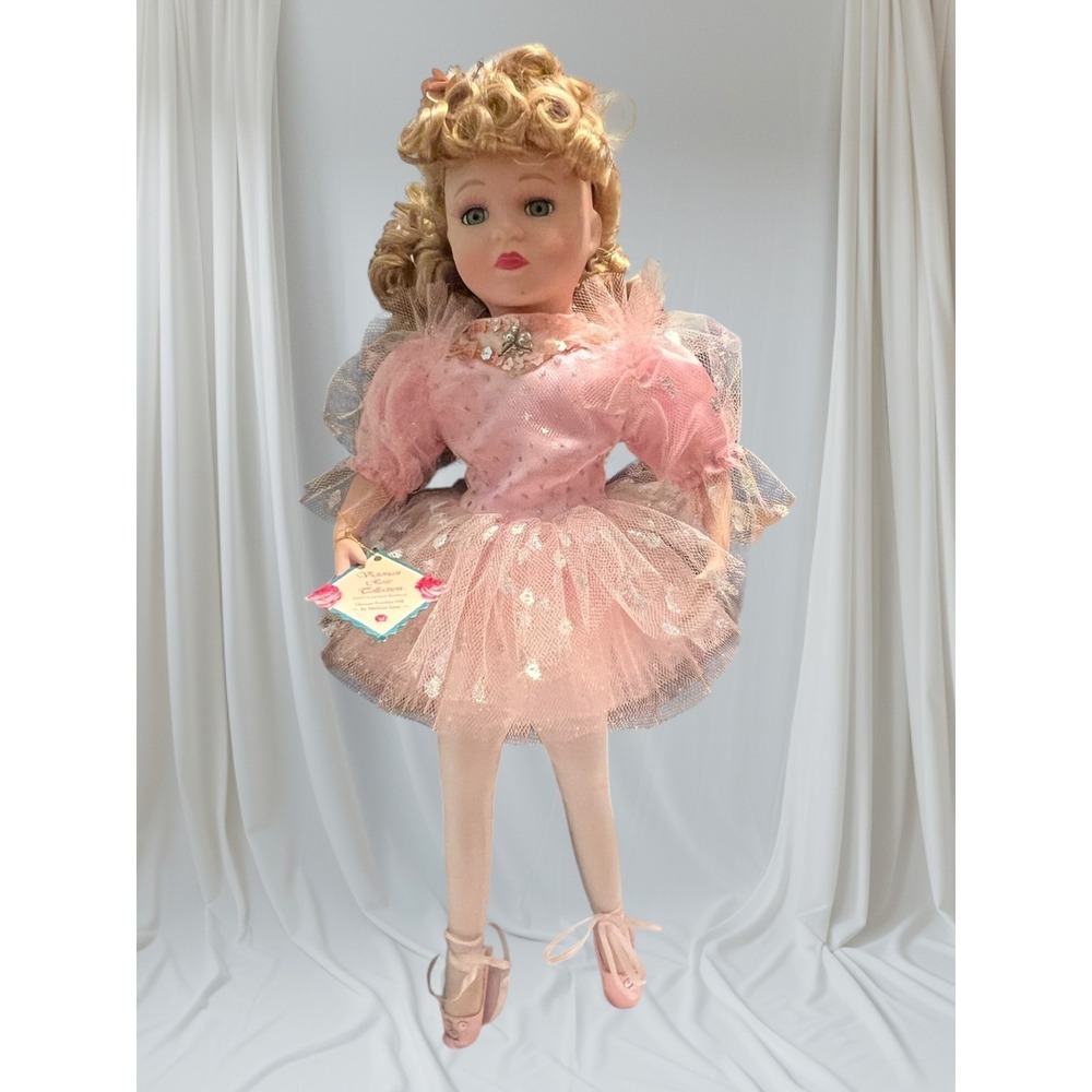 Victorian Rose 1997 Brass Key Porcelain Ballerina 16" Melissa Jane Limited‎ Ed